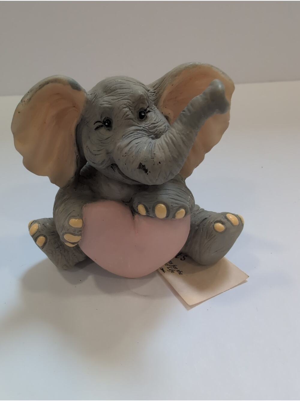1996 Small Forget Me Knots Elephant Figuring With Heart Great For Valentine's